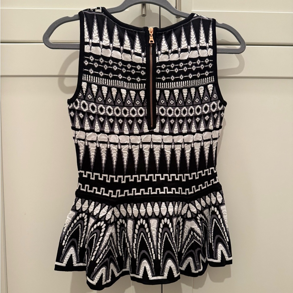 BNWT Milly peplum knit top - Picture 3 of 4